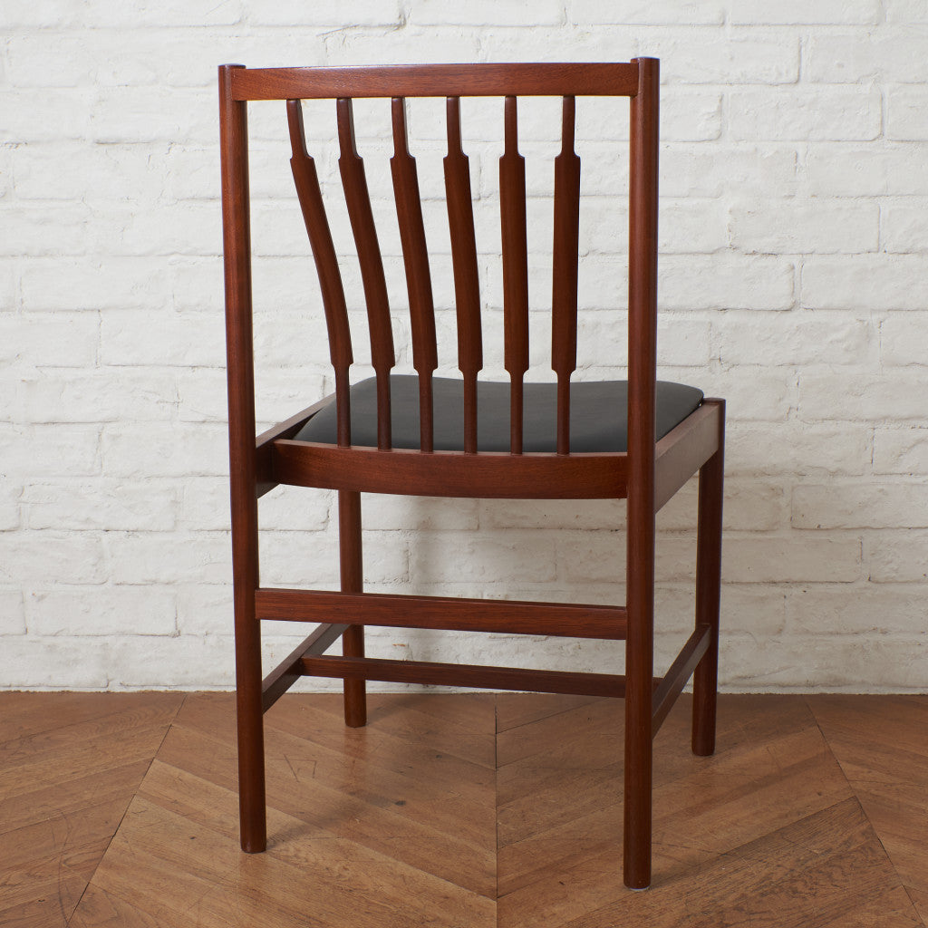 英国ヴィンテージ ダイニングチェア / 張替済