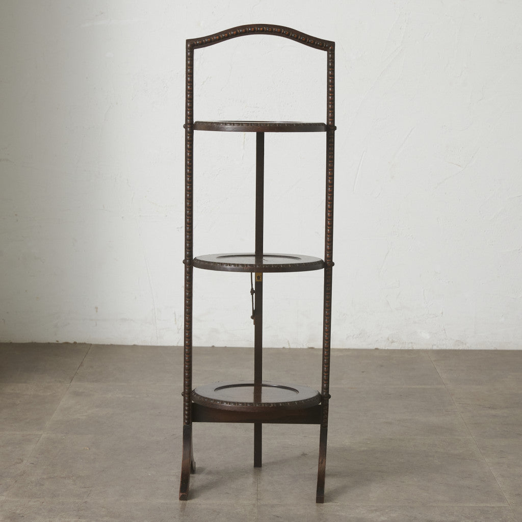 英国アンティーク 折畳み式 ケーキスタンド