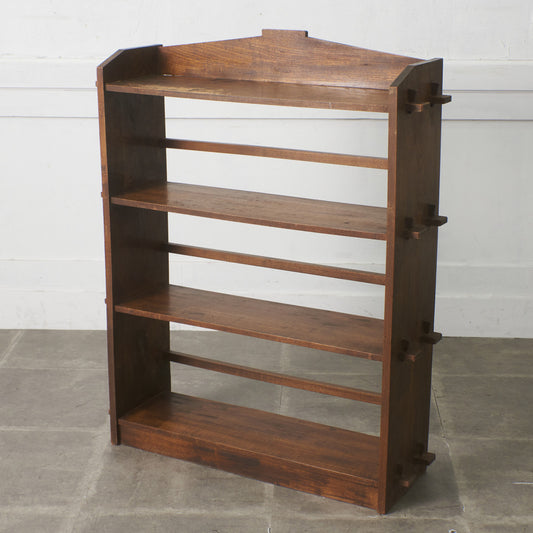 年代物 欅材 ブックケース