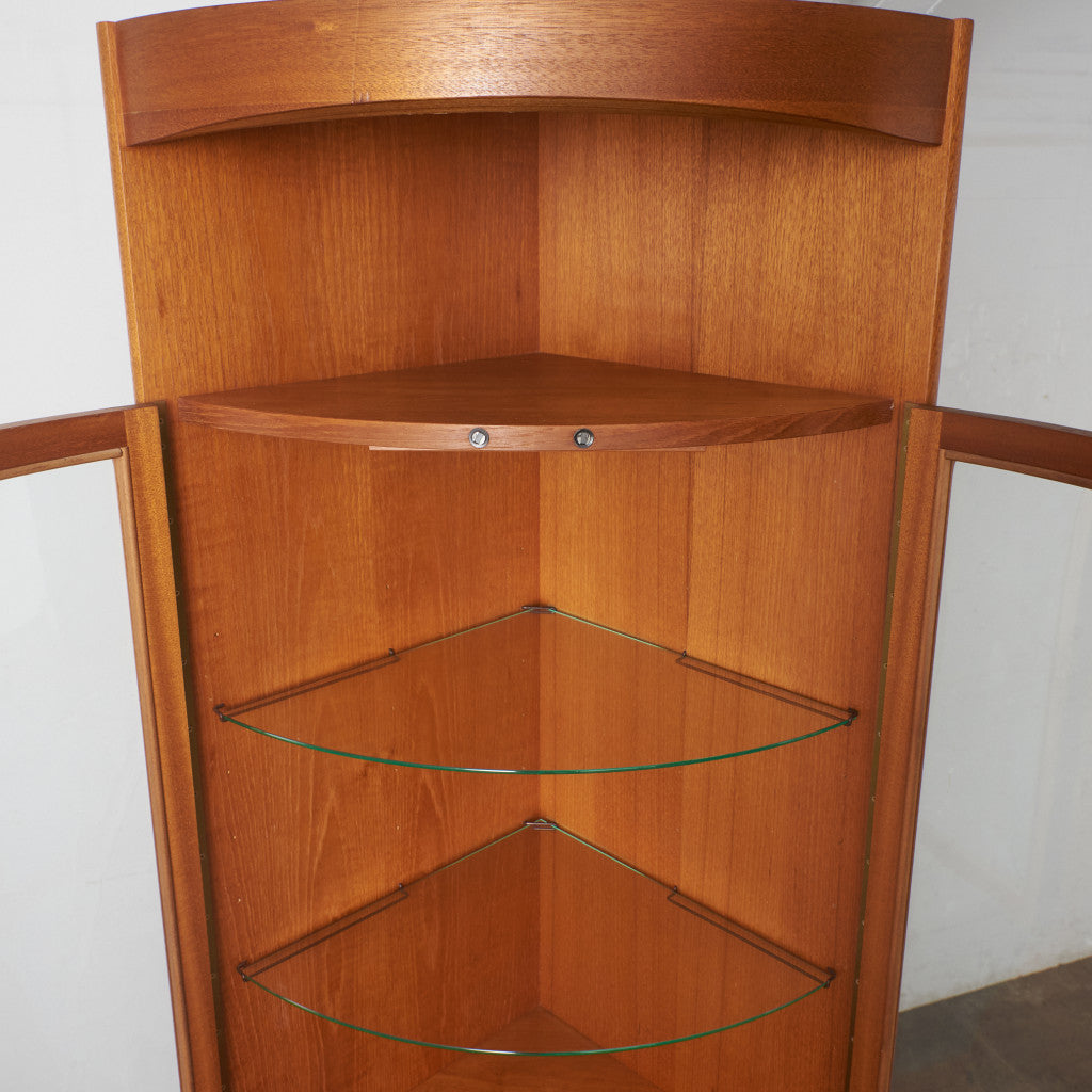 十字扉 ヴィンテージ トールコーナーキャビネット