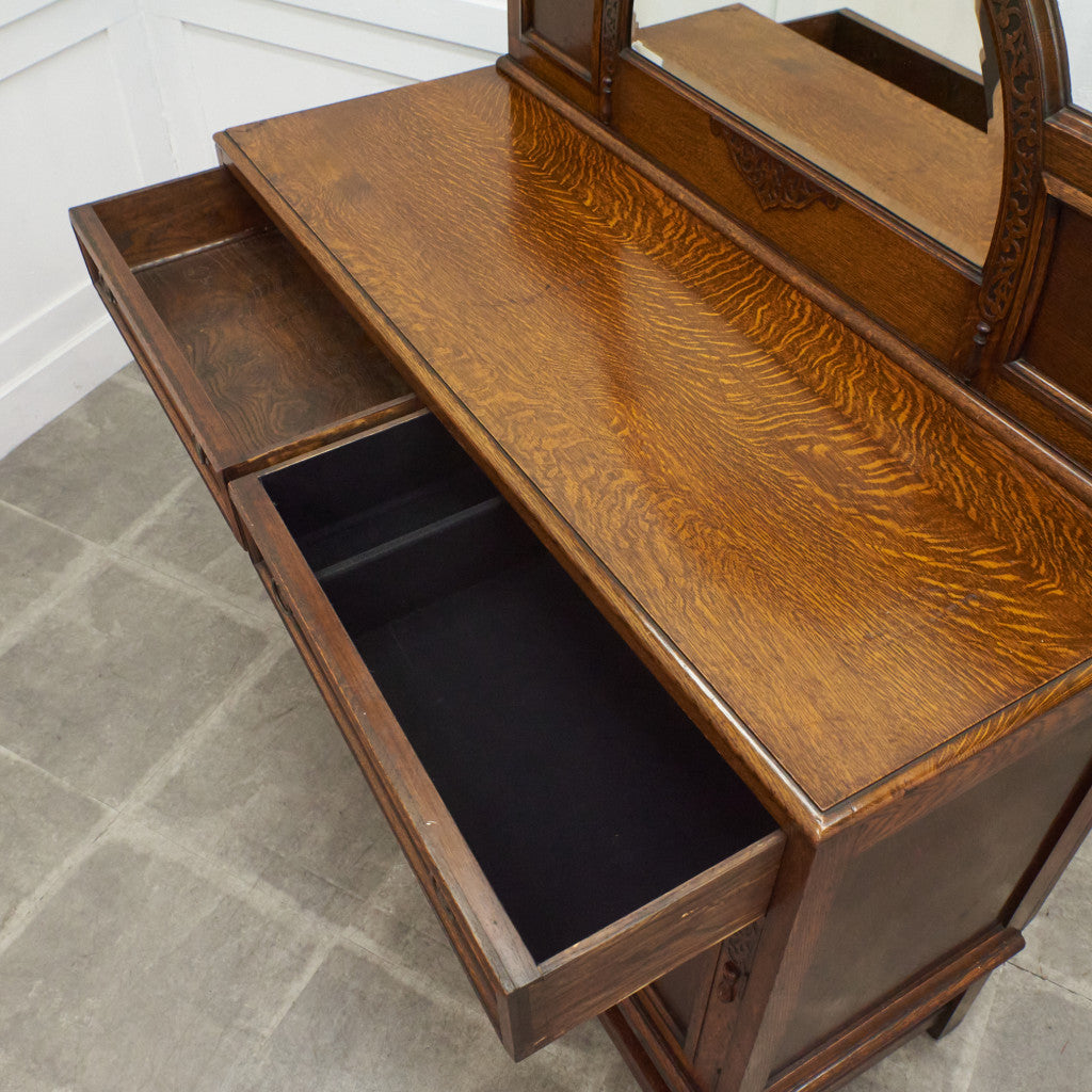 英国アンティーク ミラーバックサイドボード