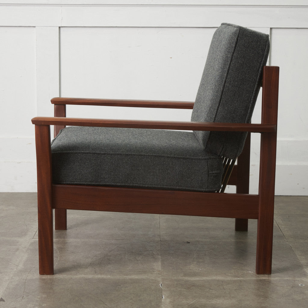 イギリスヴィンテージ アームチェア / 張替済