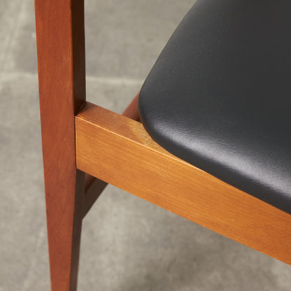 英国ヴィンテージ ダイニングチェア / 張替済