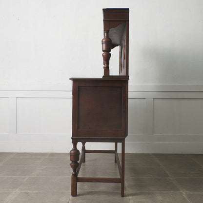 英国アンティーク ミラーバックサイドボード