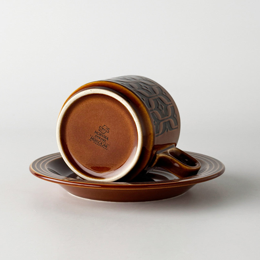 HEIRLOOM エアルーム カップ&ソーサー Autumn brown