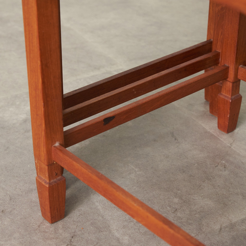 英国ヴィンテージ タイルトップ ネストコーヒーテーブル