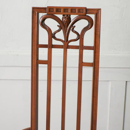 アールヌーボー ハイバック アームチェア / 張替済