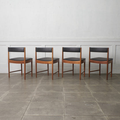 ダイニングチェア 4脚セット / 張替済