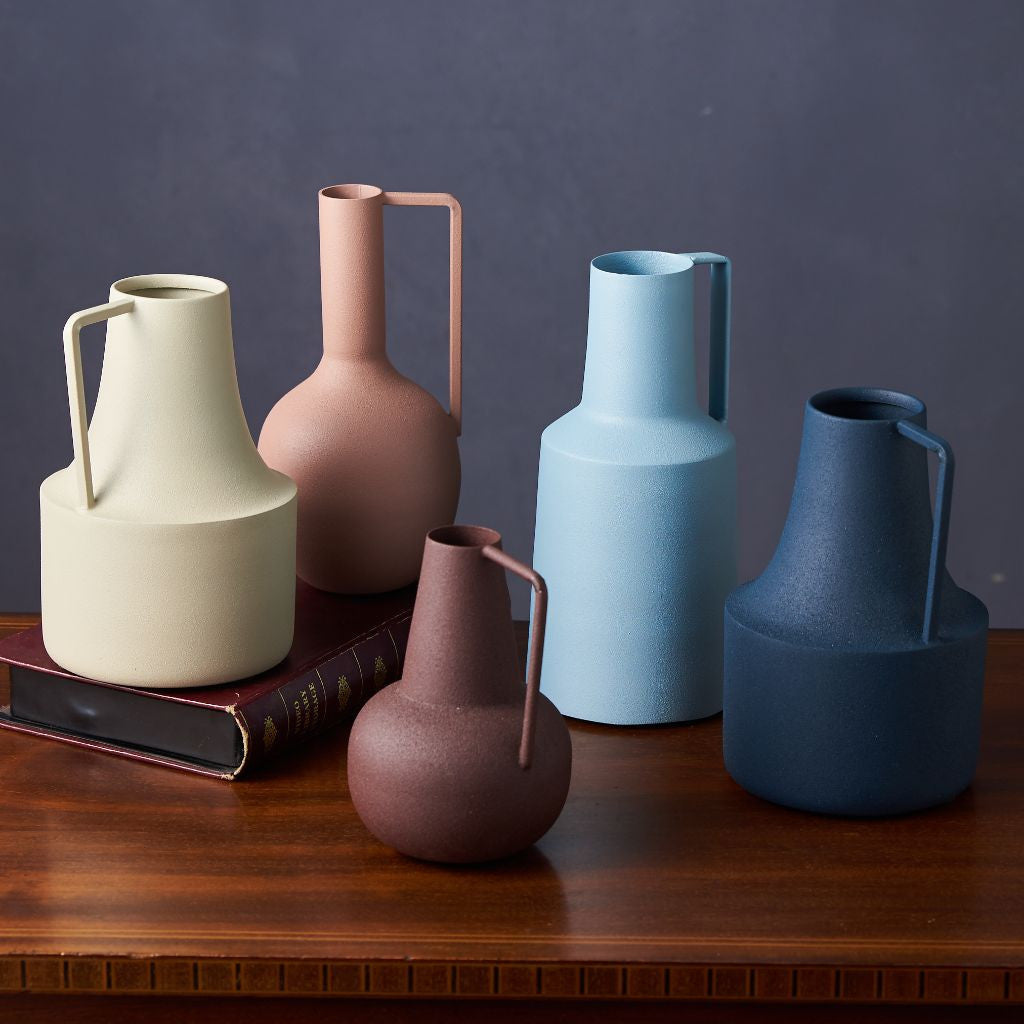 アイアンフラワーベース チョコブラウン