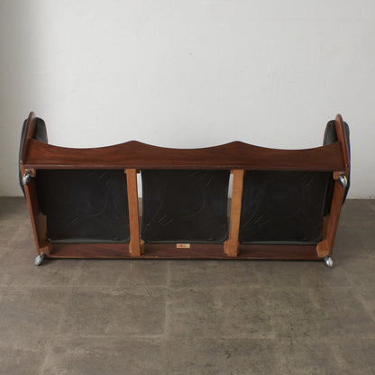 サドルシリーズ 3人掛けソファ / 張替済