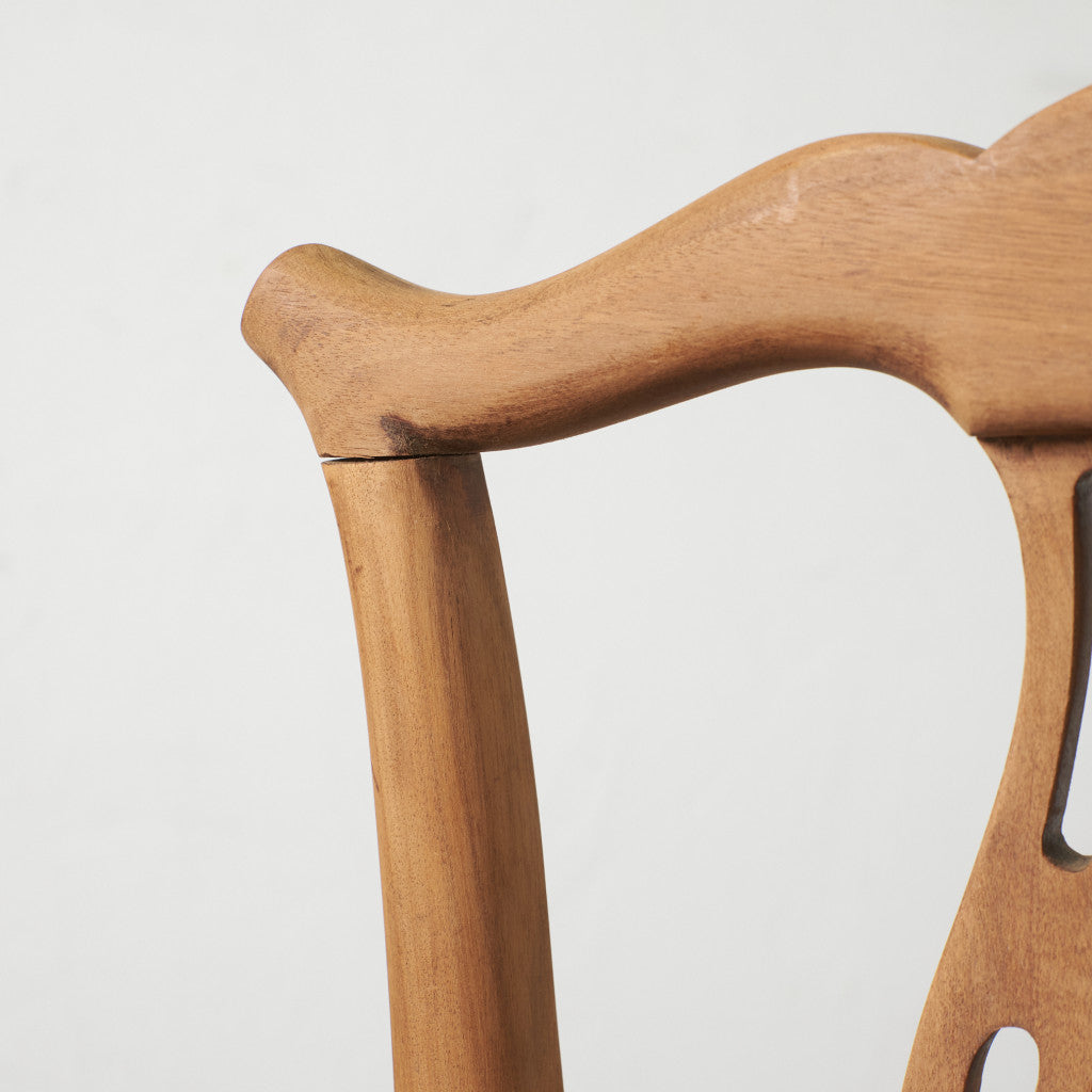 ストリップド加工 ダイニングチェア 4脚セット / 張替済