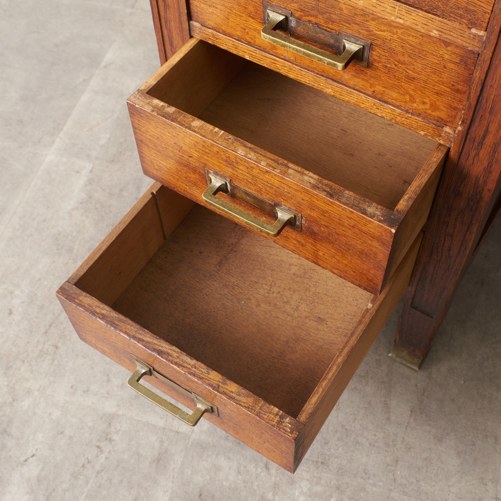 英国アンティーク 両袖デスク