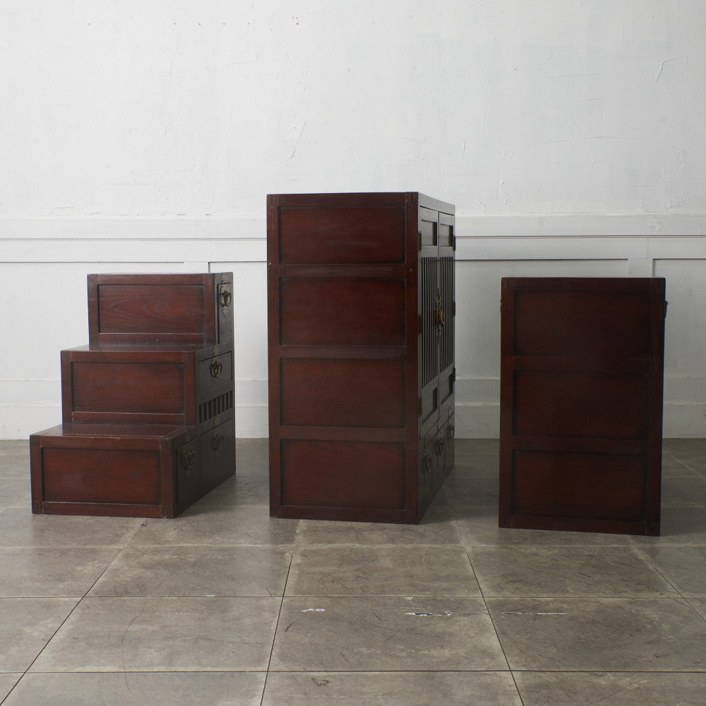 李朝家具様式 両面型 階段箪笥