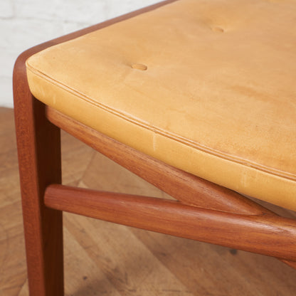 デンマーク製ヴィンテージ ヌメ革 スツール