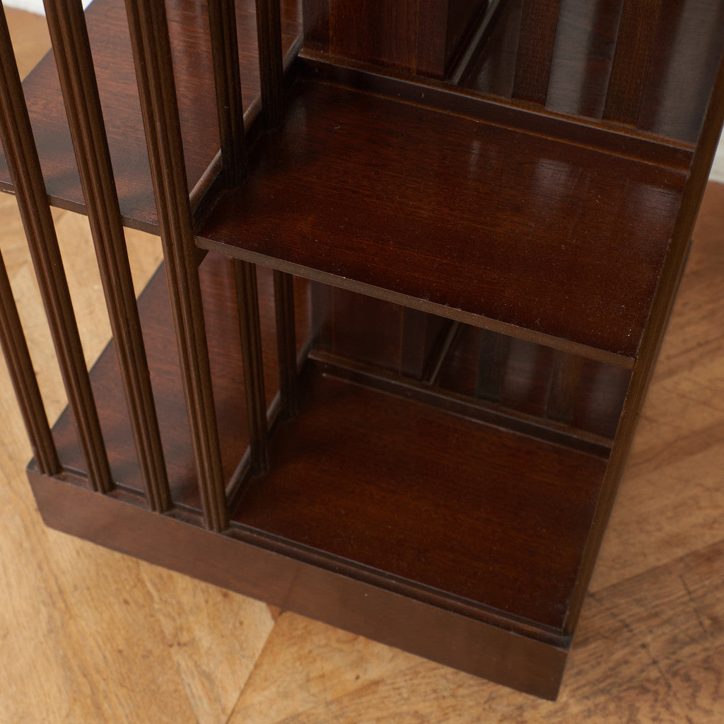 英国アンティーク リボルビングブックケース