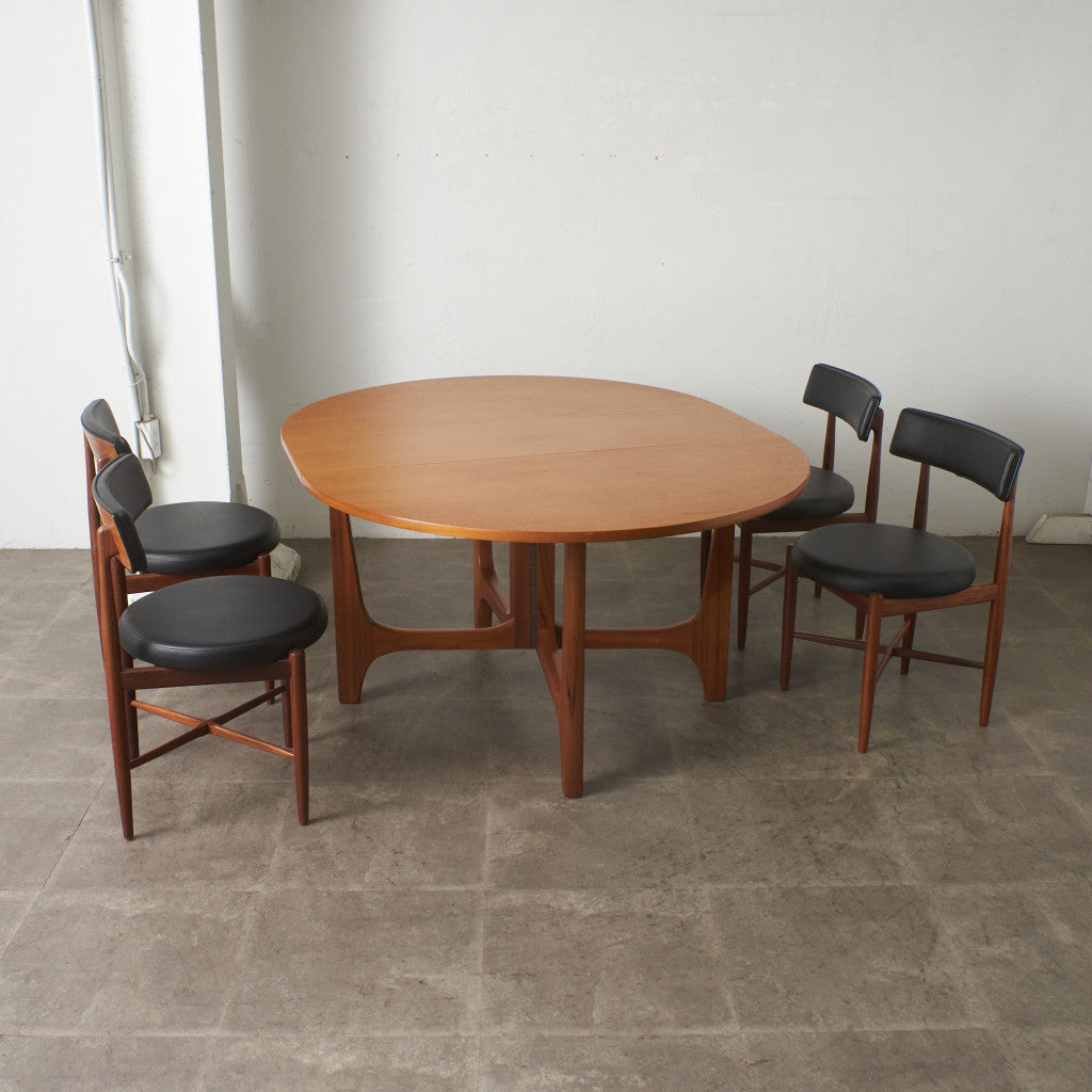 ドロップリーフゲートレッグテーブル