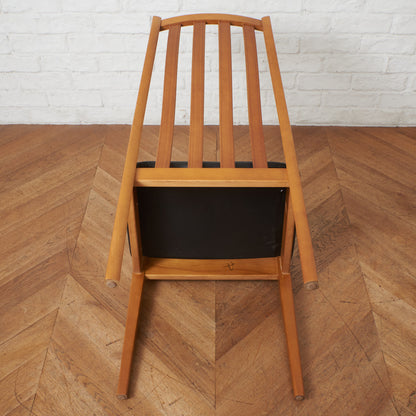 英国ヴィンテージ ダイニングチェア / 張替済