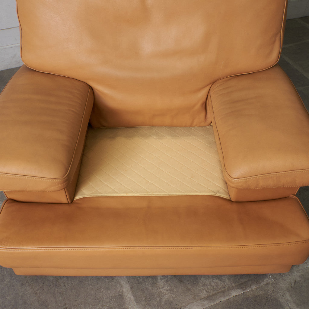 本革張り 1人掛けソファ