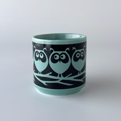 Hornsea x Magpie マグカップ  Owls on Branch Teal