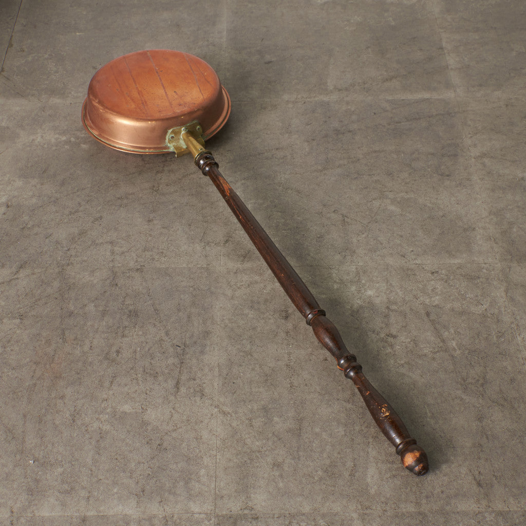 英国アンティーク 銅製 ベッドウォーミングパン