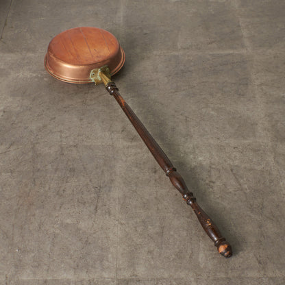 英国アンティーク 銅製 ベッドウォーミングパン