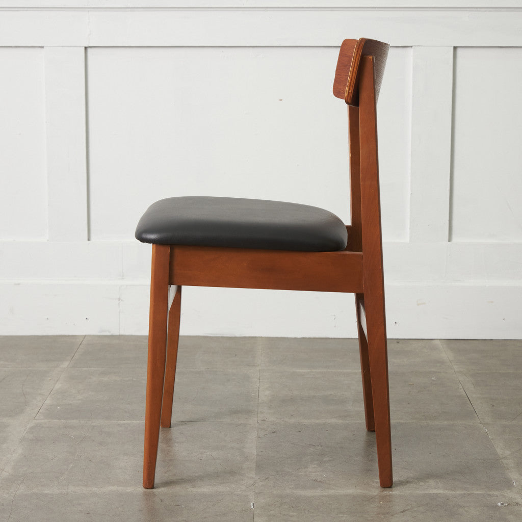 英国ヴィンテージ ダイニングチェア / 張替済