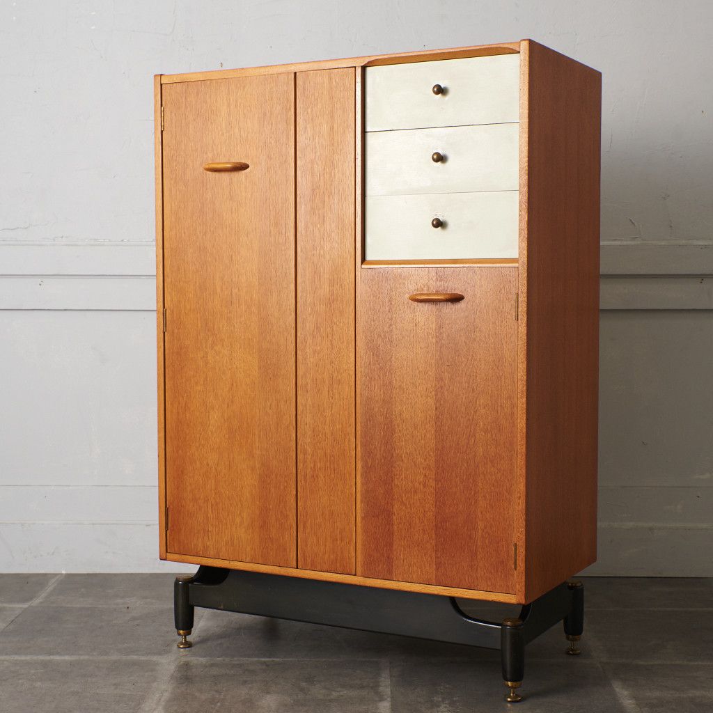 Chinese white トールボーイ ワードローブ (B937)  / 初期ゴールドラベル