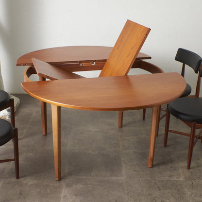 エクステンション ラウンド ダイニングテーブル