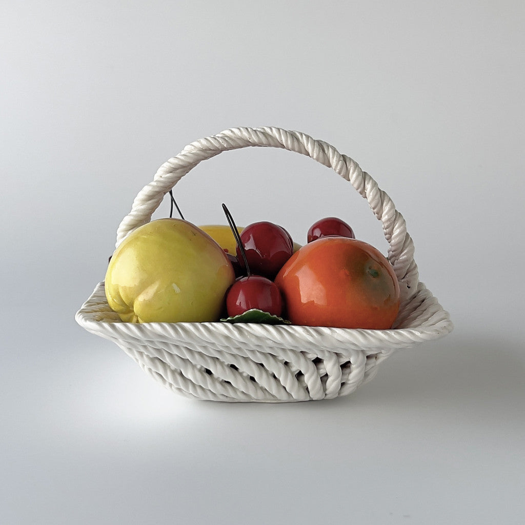 ヴィンテージ セラミック フルーツバスケット