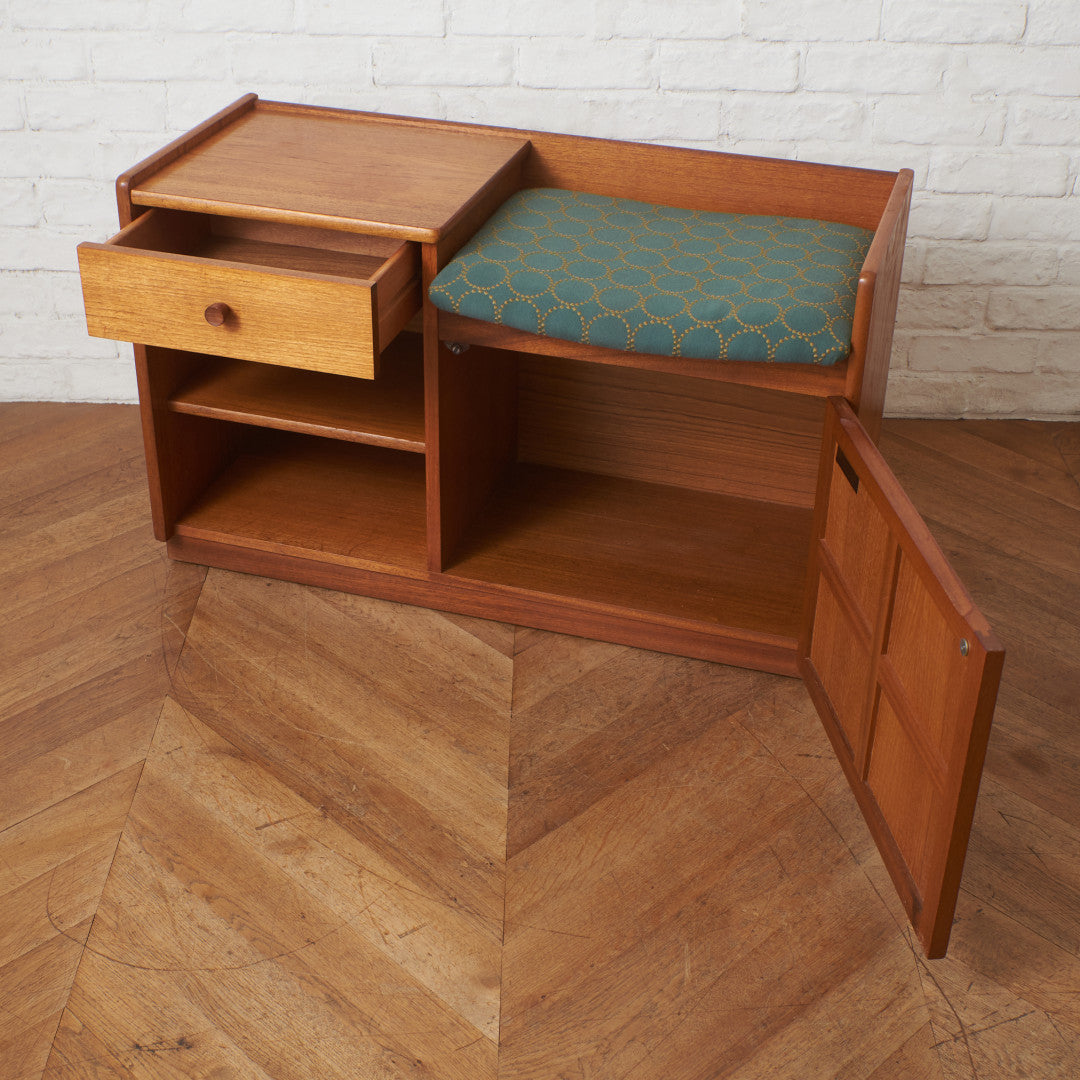 ヴィンテージ テレフォンベンチ / 張替済