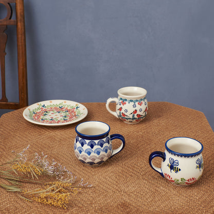 ポーリッシュポタリー マグカップ 貝がら