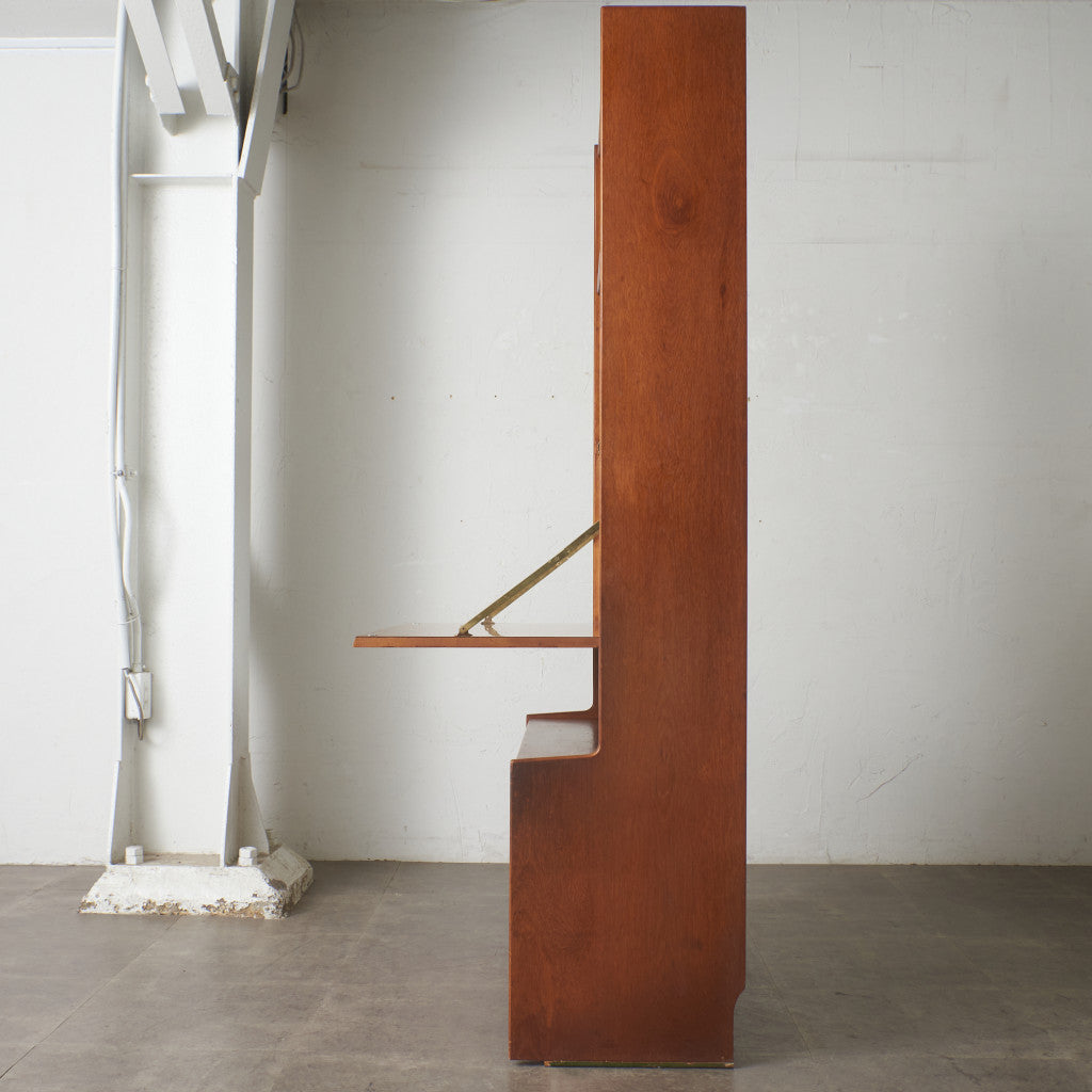 ヴィンテージ ビューロー付きブックケース