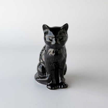英国ヴィンテージ 黒猫のオブジェ