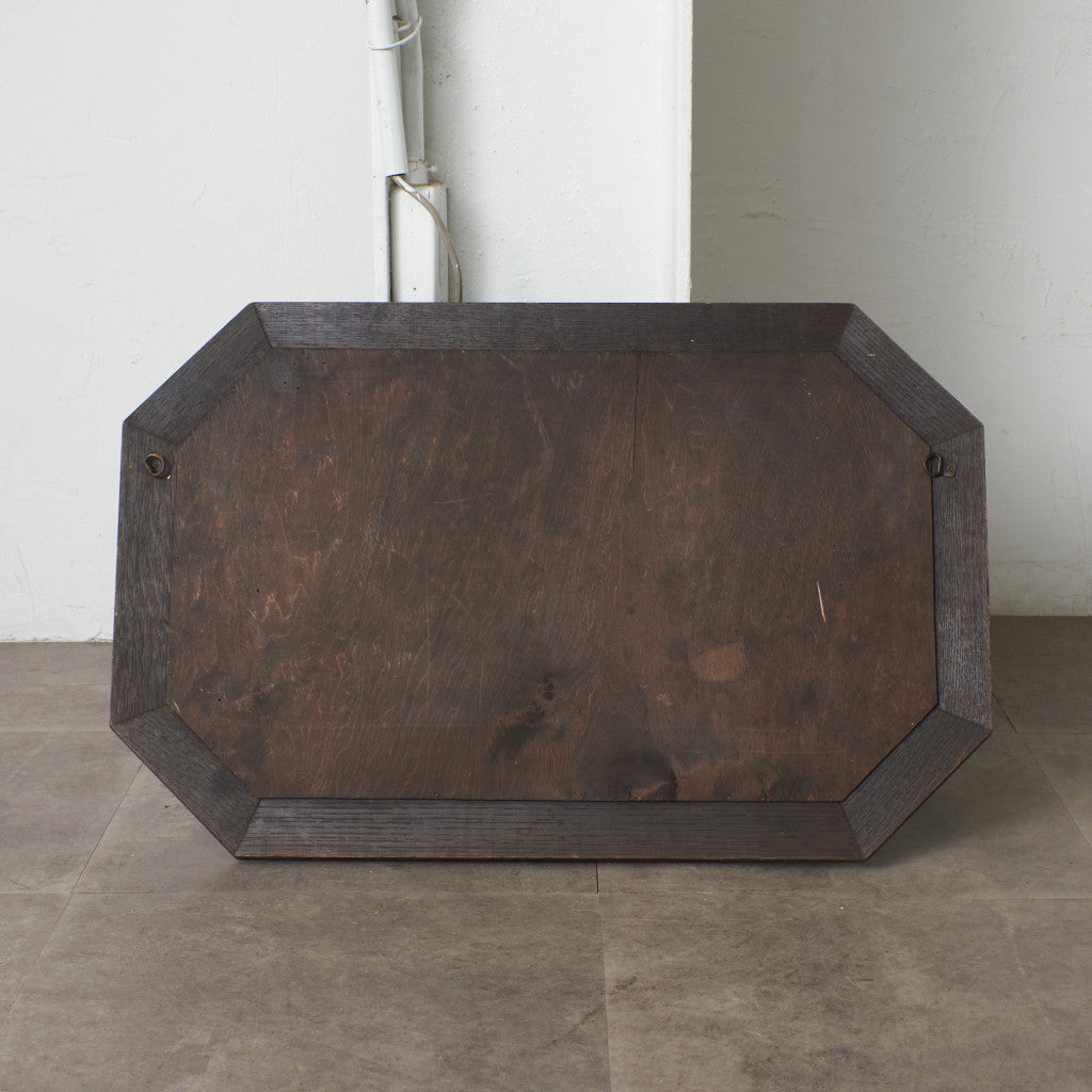 英国アンティーク オーク材 ウォールミラー