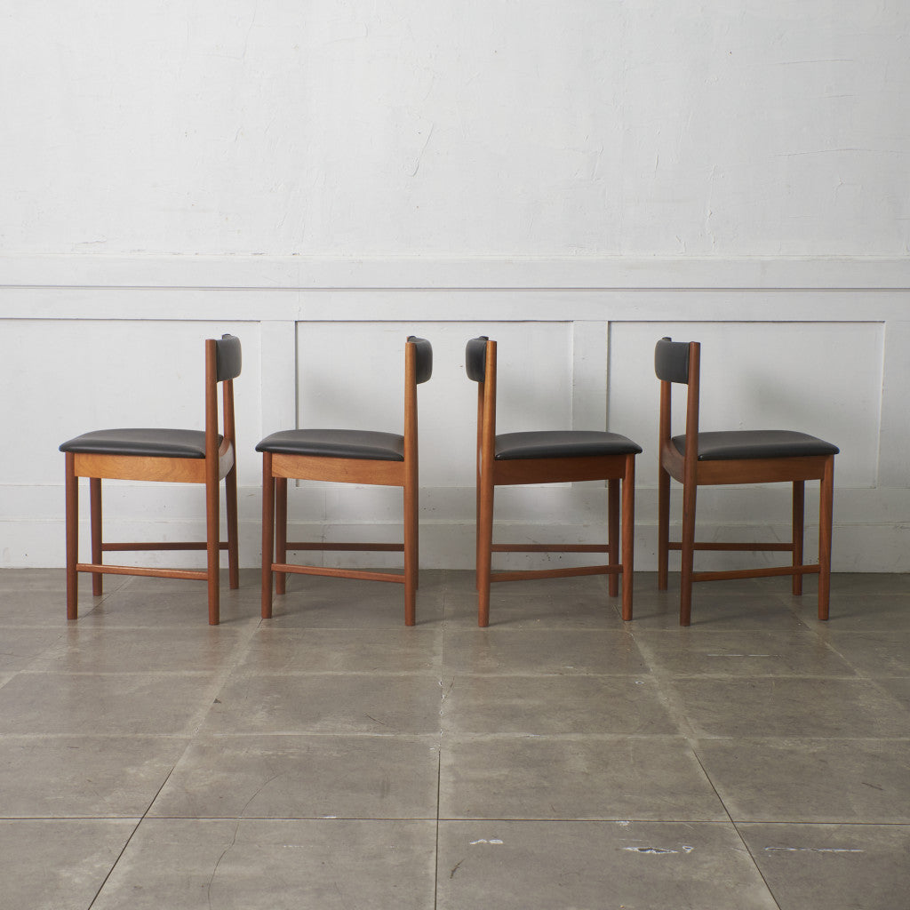 ダイニングチェア 4脚セット / 張替済