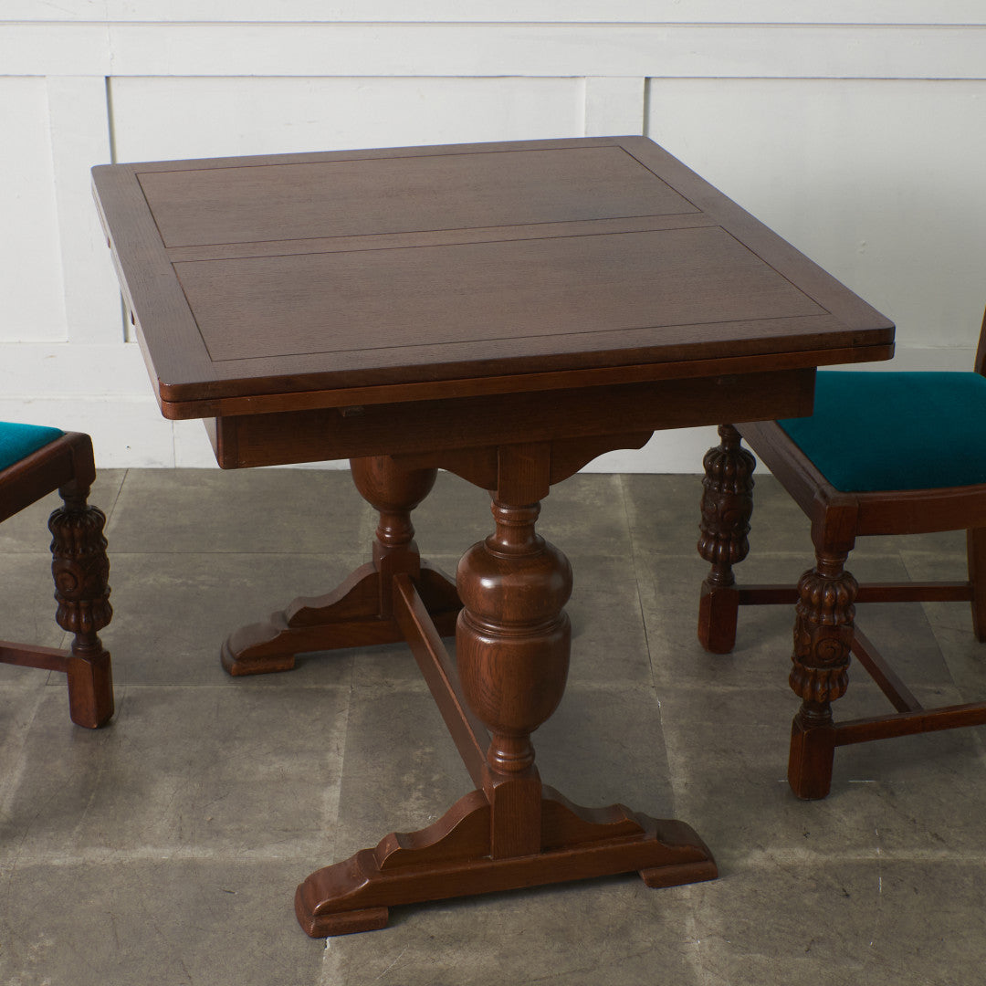 英国アンティーク ドローリーフ ダイニングテーブル