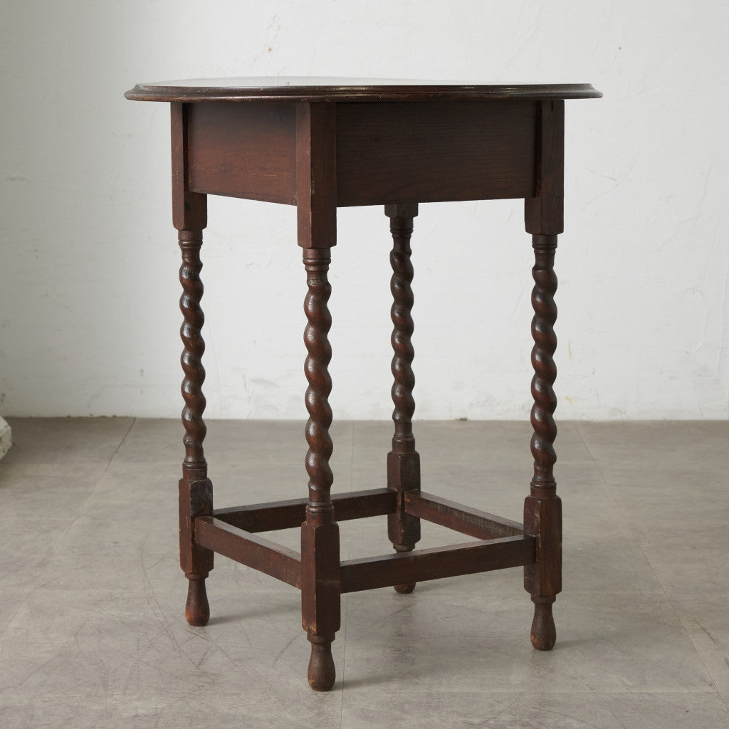 英国アンティーク バーリーシュガーツイスト サイドテーブル