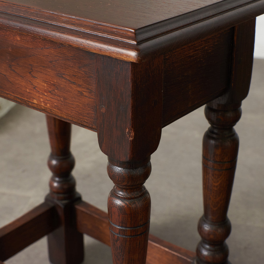 英国クラシック オーク材 ネストテーブル