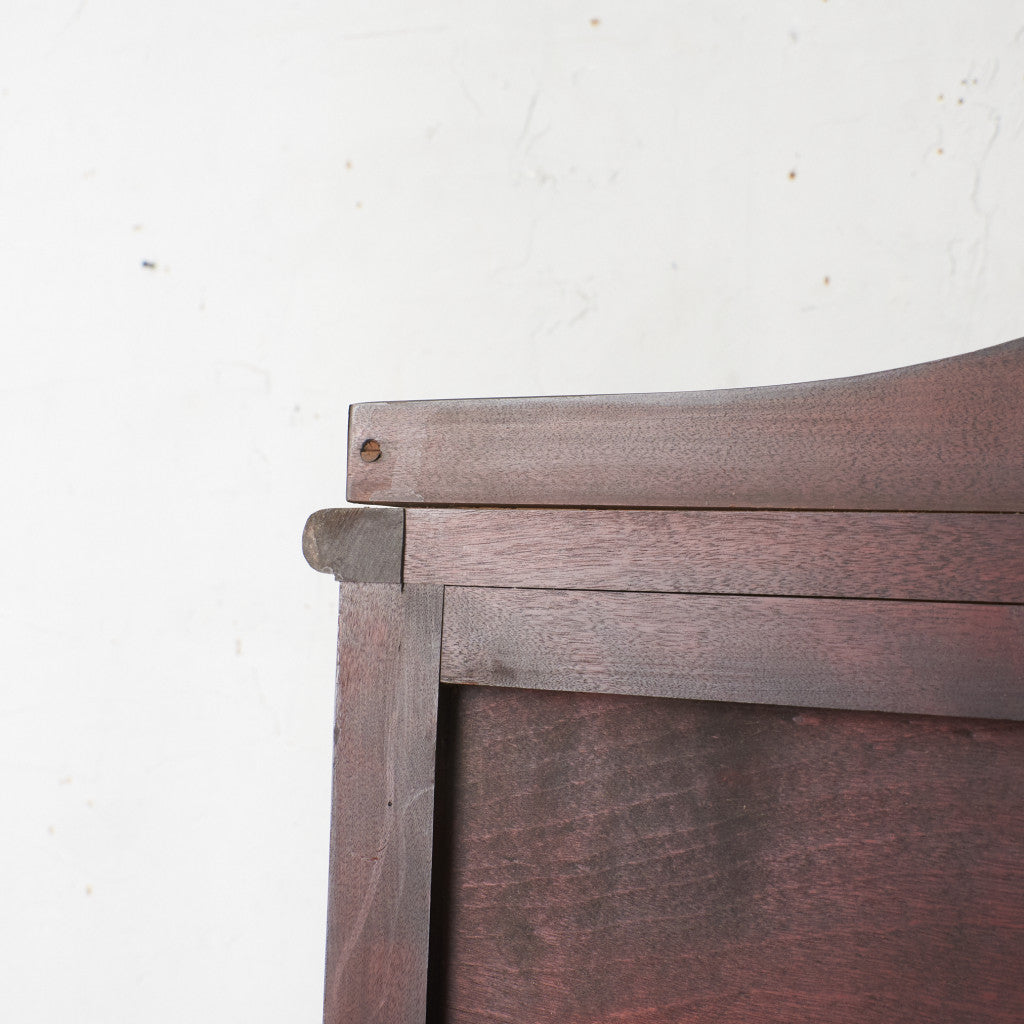 アンティーク ストリップド加工 ガラスキャビネット