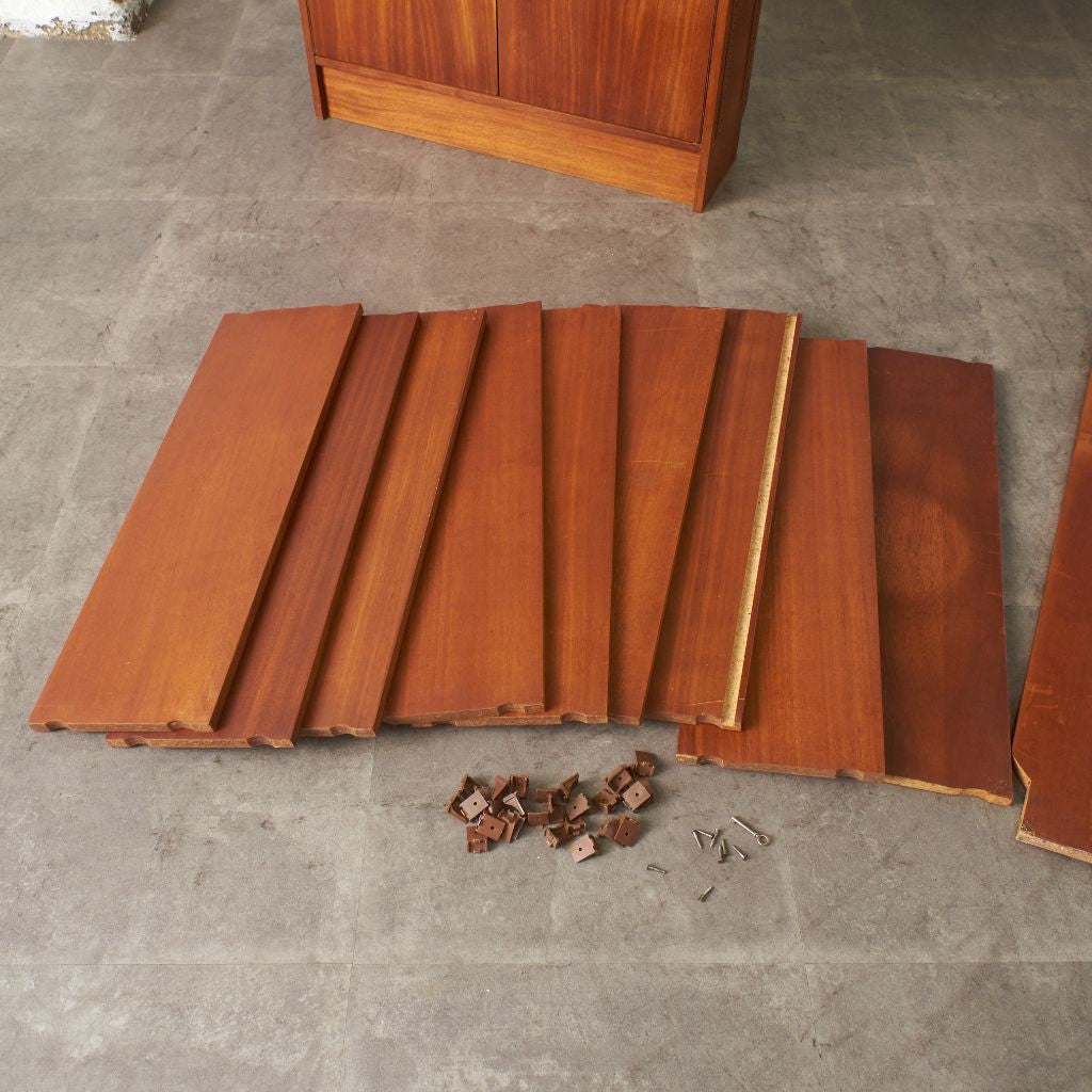 英国ヴィンテージ ウォールユニットシェルフ