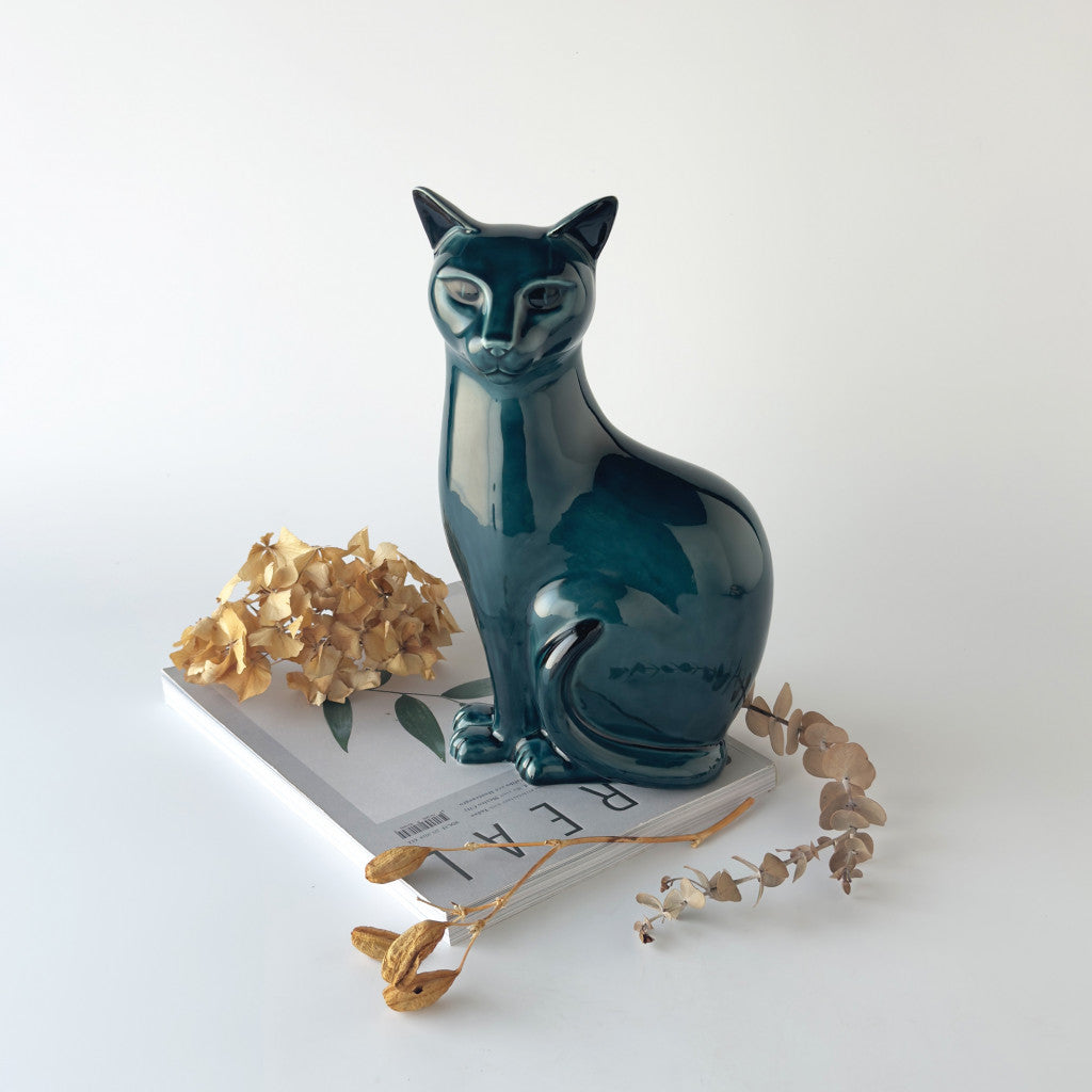 ヴィンテージ 猫のフィギュリン 大