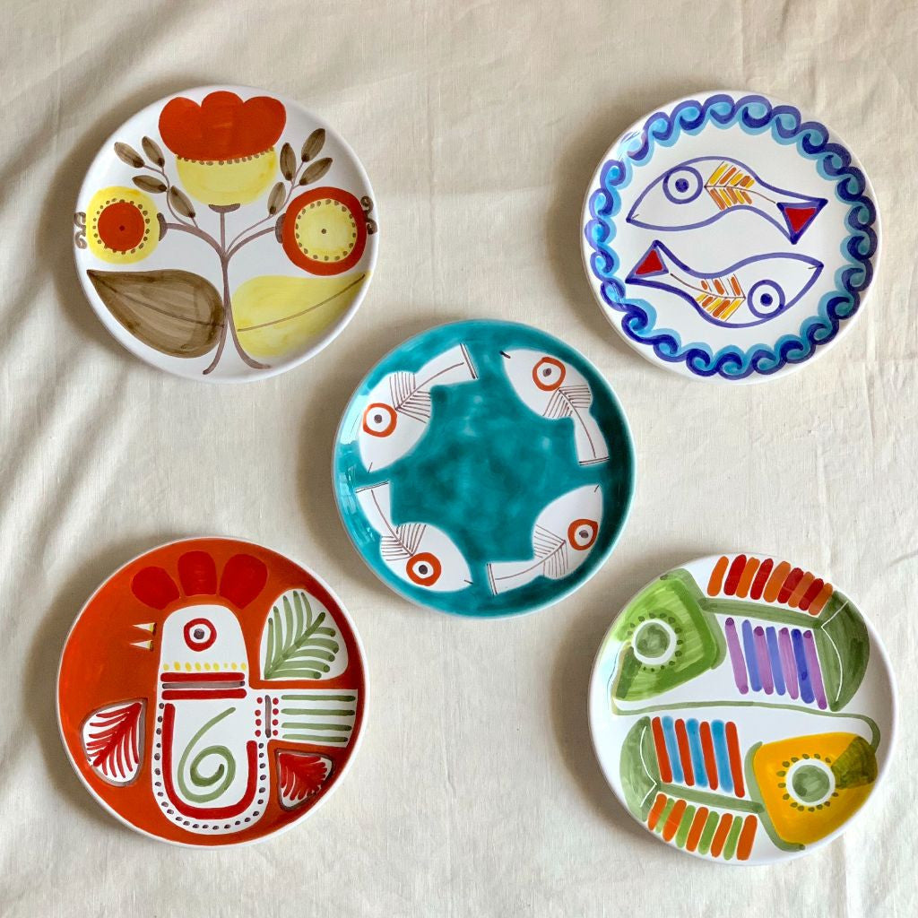 Susannna de Simone 絵皿 19cm 花