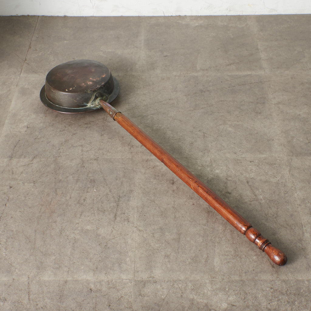 英国アンティーク 銅製 ベッドウォーミングパン