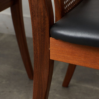 ケインバックチェア 4脚セット / 張替済