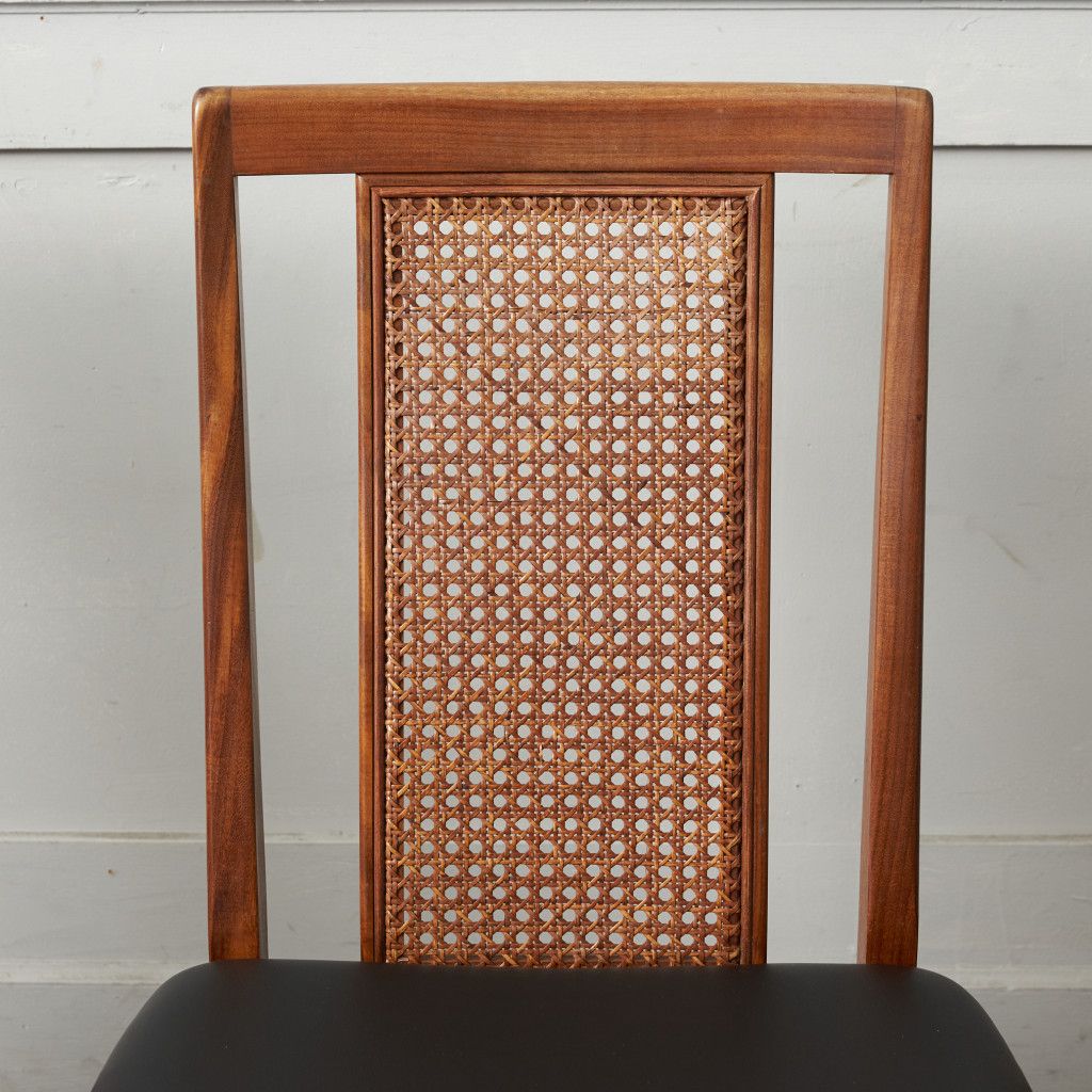 ケインバックチェア 4脚セット / 張替済