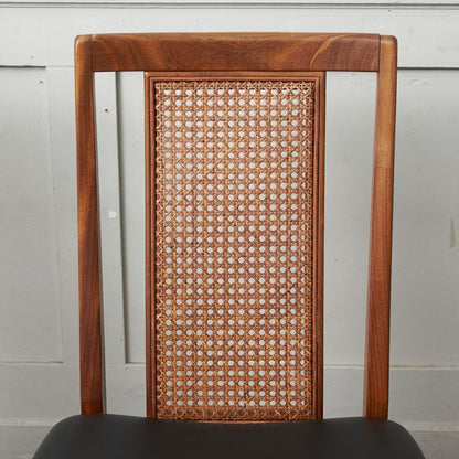 ケインバックチェア 4脚セット / 張替済