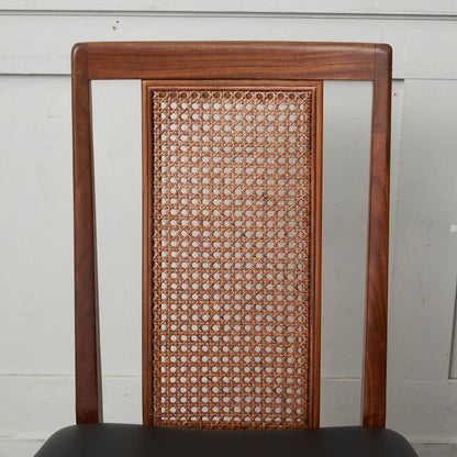 ケインバックチェア 4脚セット / 張替済