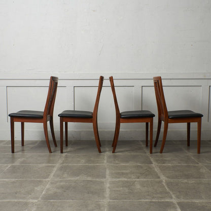 ケインバックチェア 4脚セット / 張替済