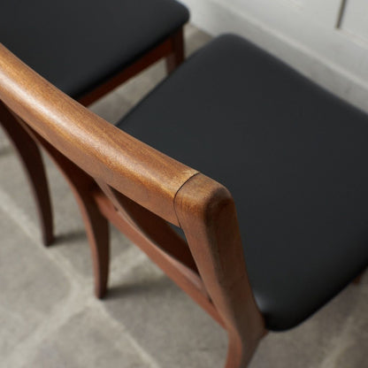 ケインバックチェア 4脚セット / 張替済