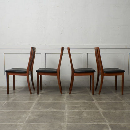 ケインバックチェア 4脚セット / 張替済